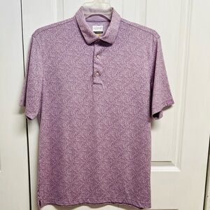 Play Dry Greg Norman Collection Men’s Heathered Lavender Polo Size L
